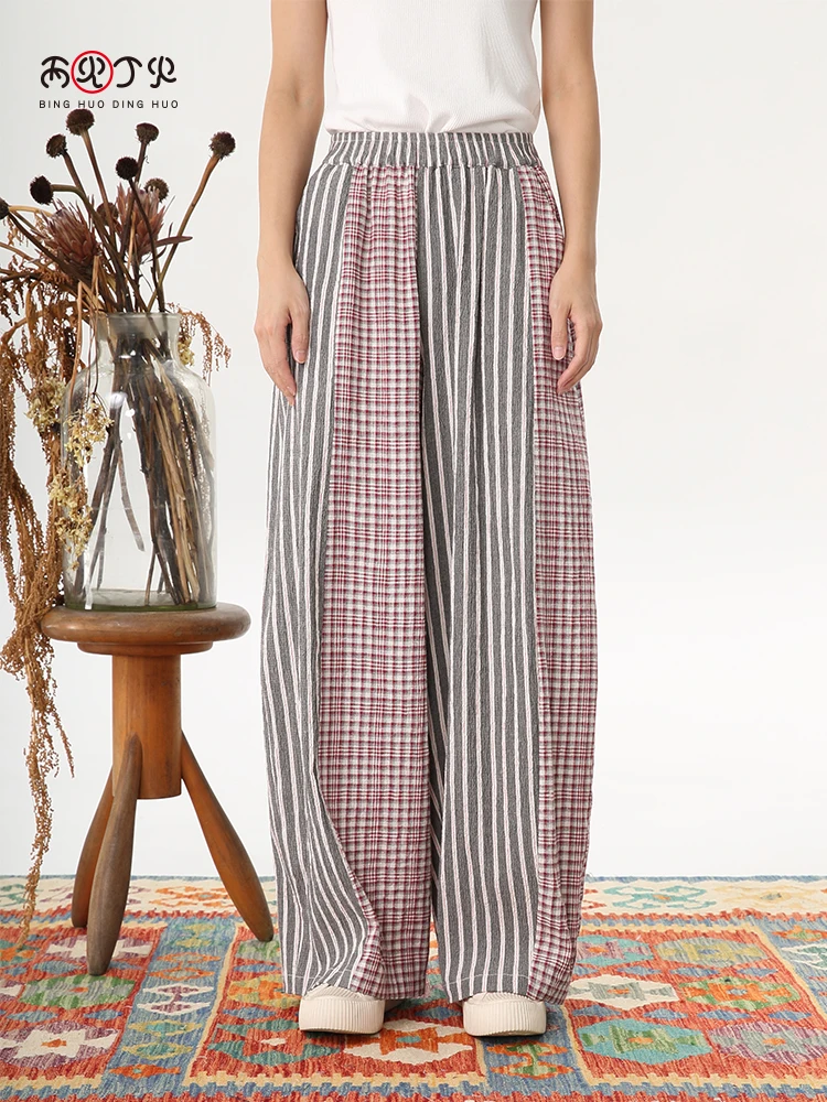 

Color Blo Wide Leg Casual Pants for Women Original Design Autumn New Sle Versatile Loose Fit Straight Cut Trousers