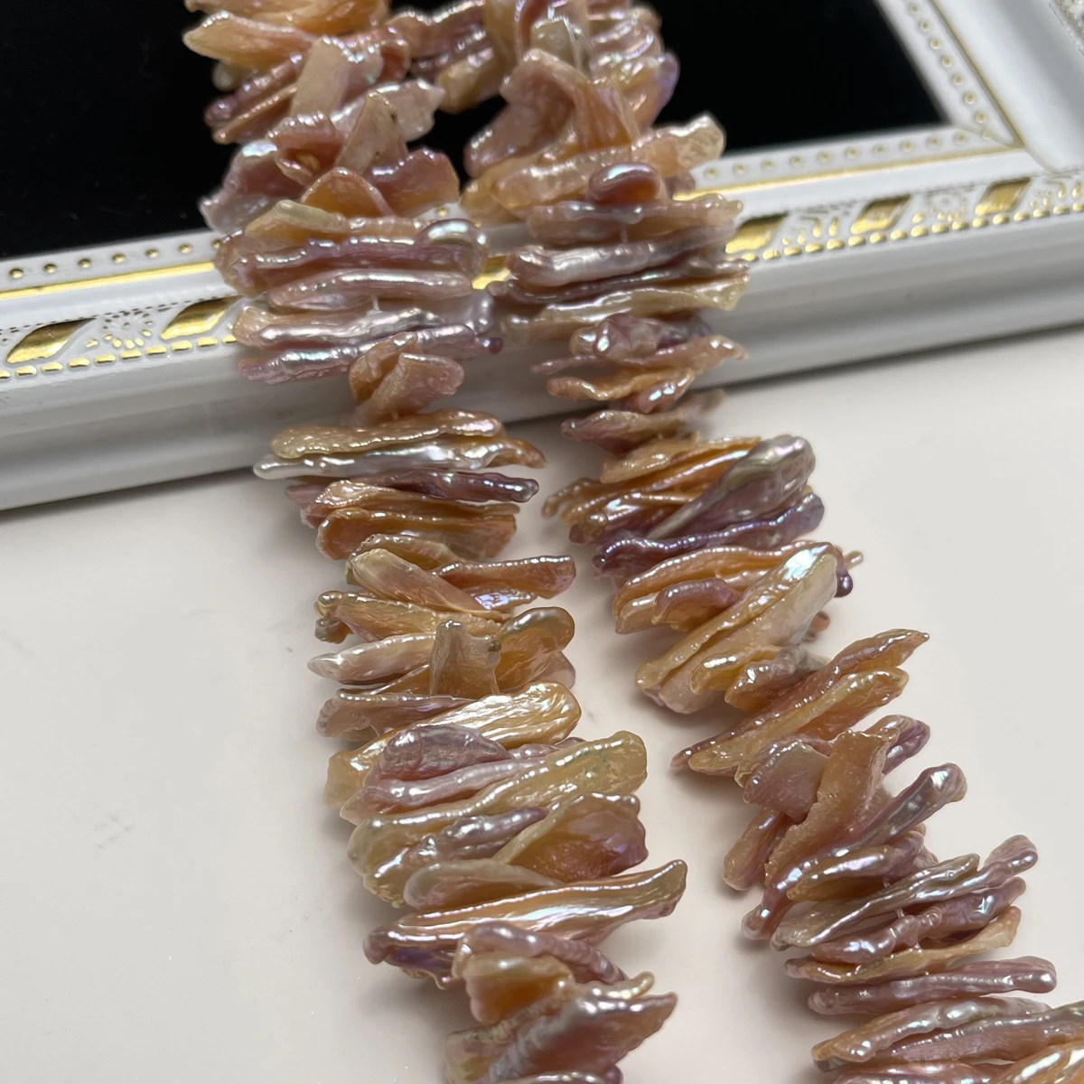 

Natural Freshwater Pearl Orange Pipa Pearl Irregular for Jewelry Make DIY Necklace Earring Bracelet Accessory Women 7x18–8x20mm