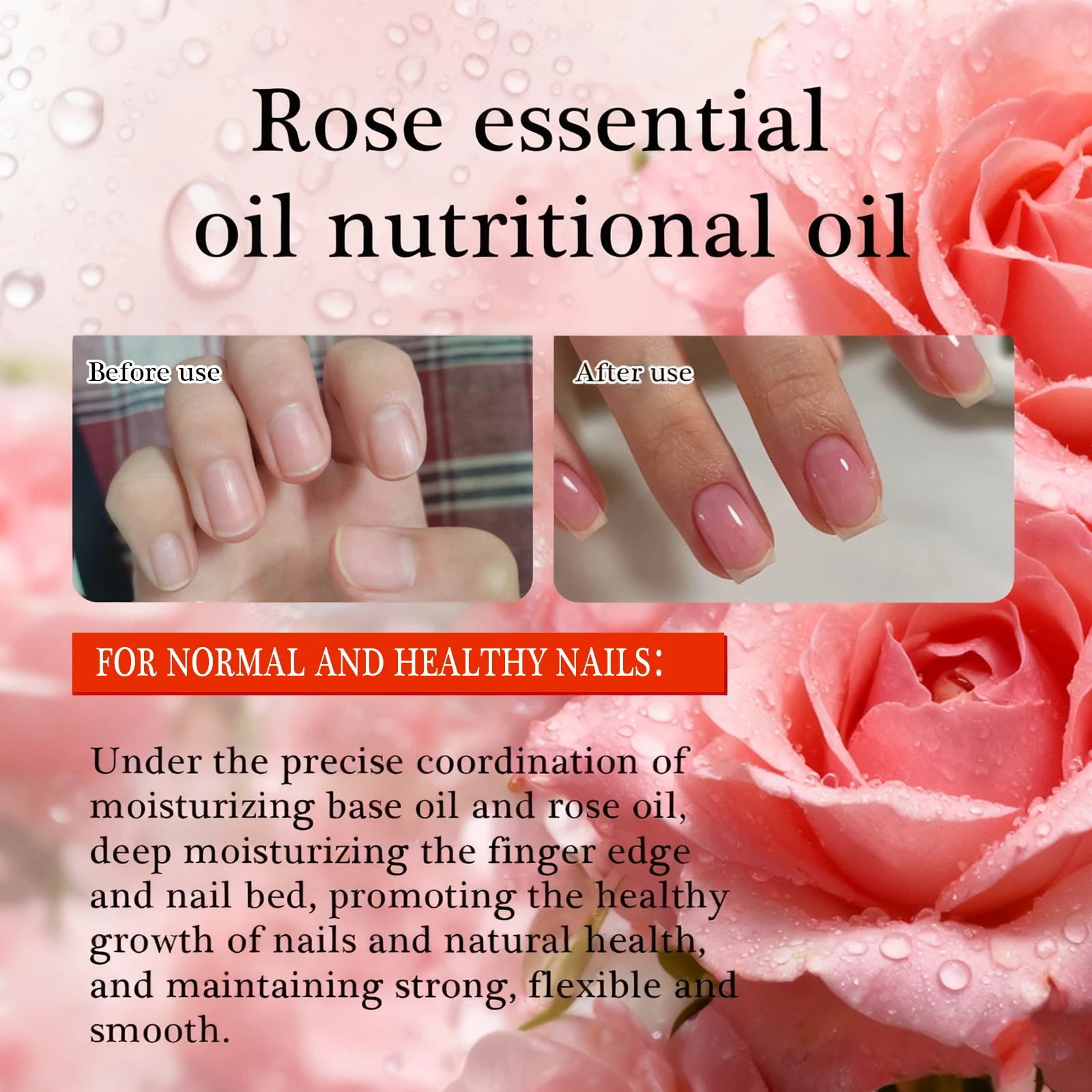 12ml Nail Rose Olio Essenziale Olio Nutrizionale Unghie Riparazione Mano Cuticole Manicure Trattamento Rinforzamento Delle Unghie Forniture Per La Cura