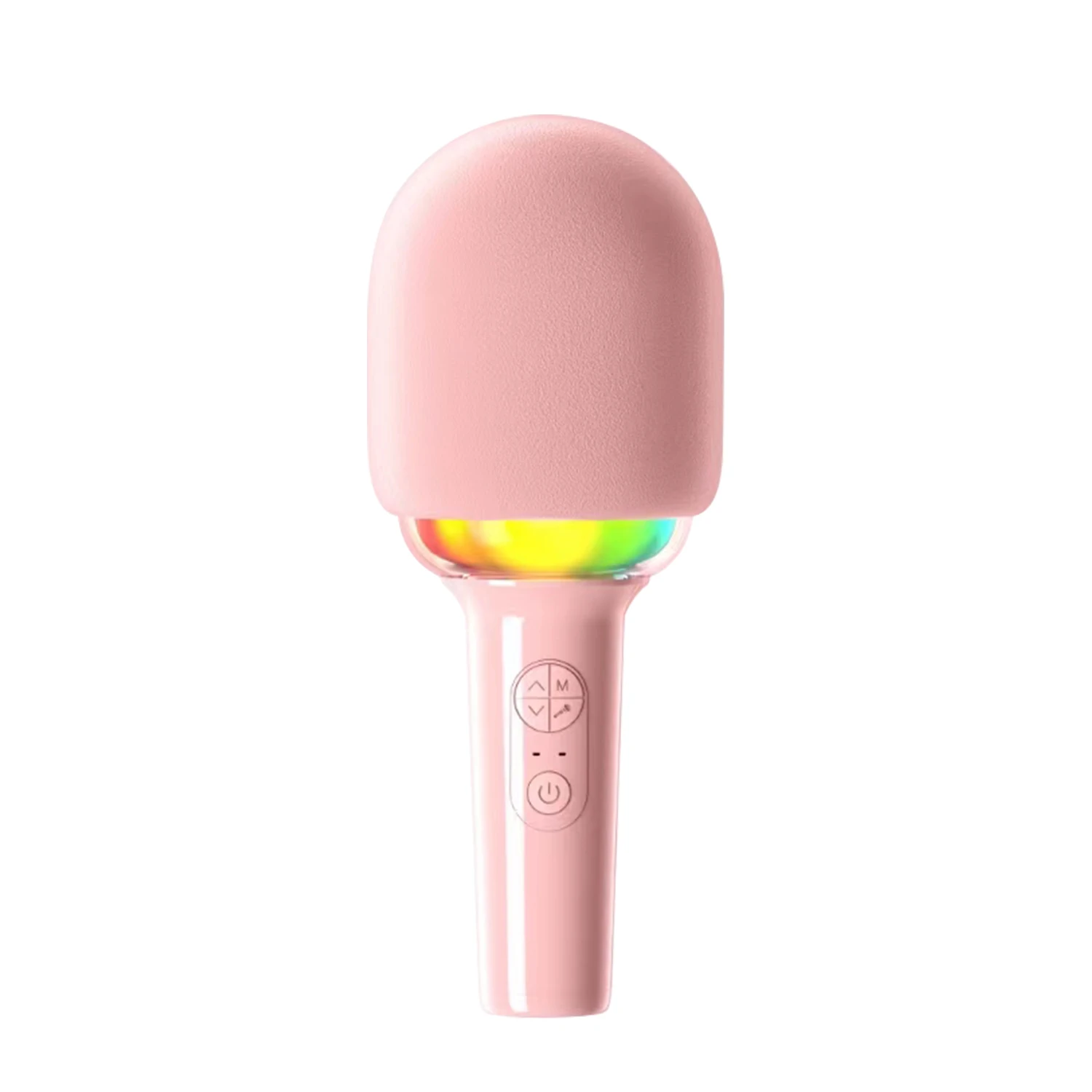 Machine de karaoké portable pour enfants et adultes, système de haut-parleurs PA, 2 sans fil, lumière LED colorée