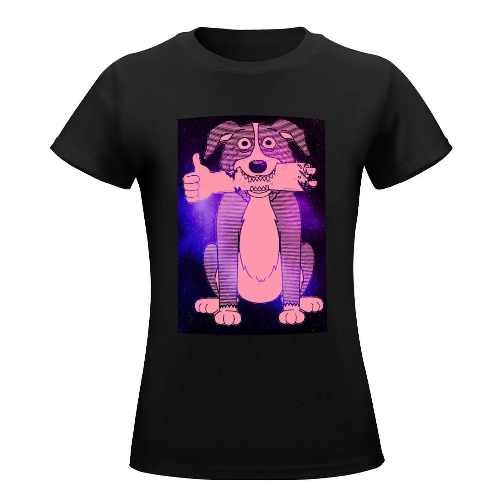 MR. PICKLES DOG T-Shirt female tees plus size tops fashion woman blouse 2024