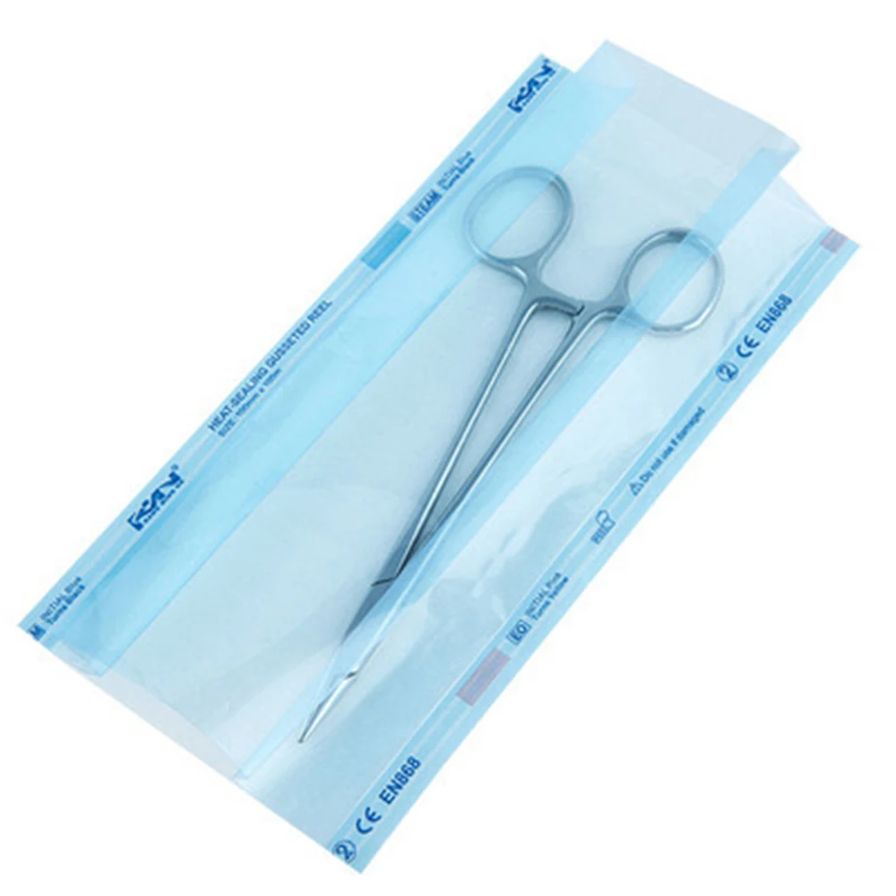 Disposable Autoclave Bags Roll Length 200M Self Seal Sterilization Pouches Medical-grade for Nail Tattoo Dentistry Accessories