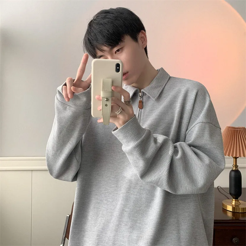 

Мужская повседневная толстовка на молнии с длинным рукавом, весна-осень, новинка, простой универсальный топ для отдыха, модная толстовка на молнии