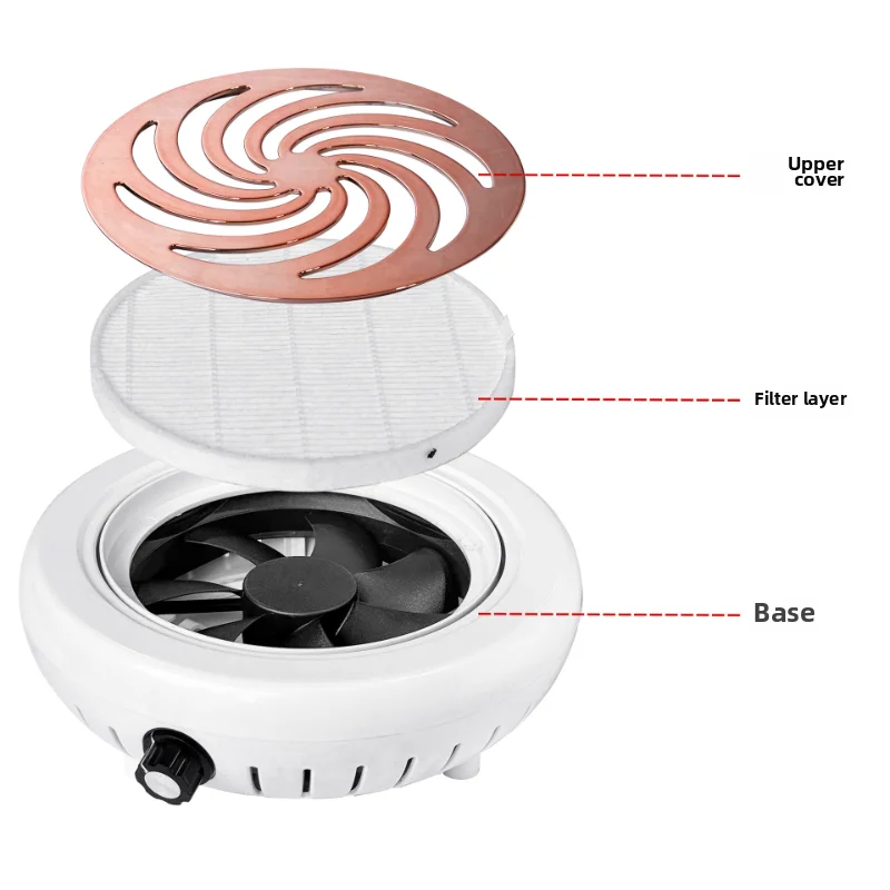 

45000 RPM Super Suction Nail Dust Collector Powerful Nails Dust Extractor Nail Art Manicure Fan Vacuum Cleaner and Filter Tools