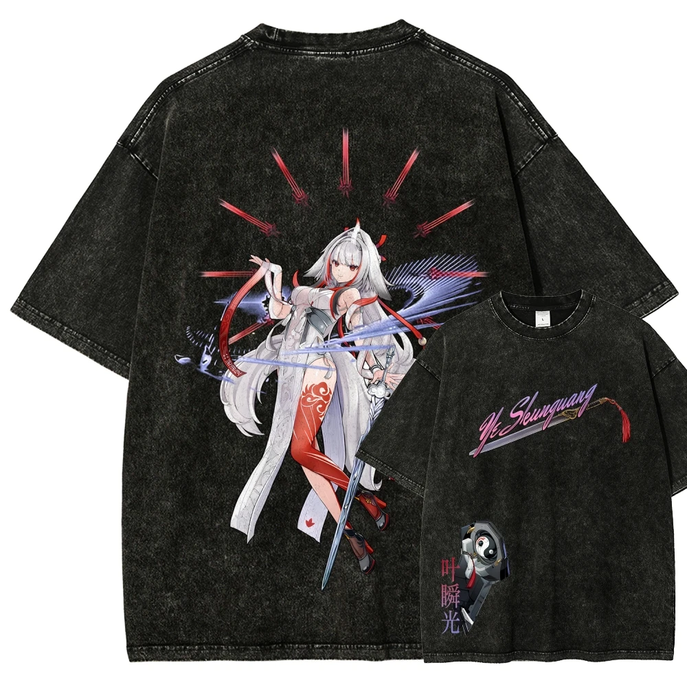 Zenless Zone Zero Anime Lover Washed T-shirt personality Clothes Oversized Unisex Year round clothing high quality hot product
