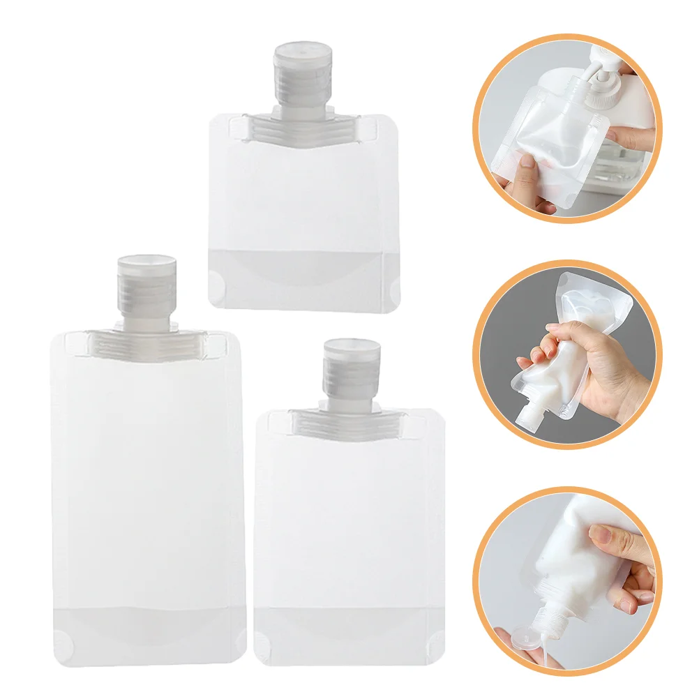 

30 Pcs Lotion Bag Shampoo Travel Pouches for Toiletries Liquid Portable Fluid Makeup Packing The Pet Bags Refillable