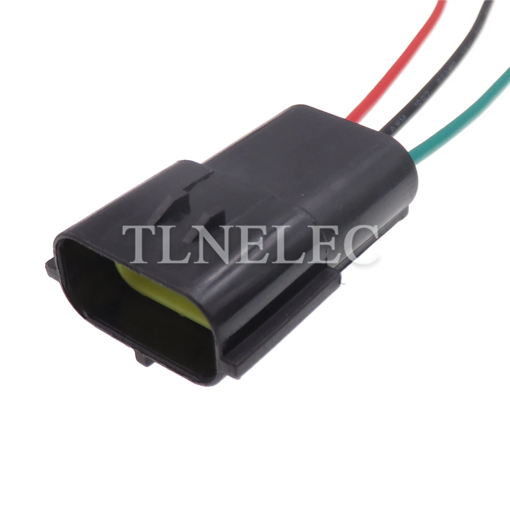 3 Pin Way Auto Throttle Sensor Sealed Socket with Wires Car Oxygen Sensors Waterproof Connectors 174357-2 368523-1 174359-2