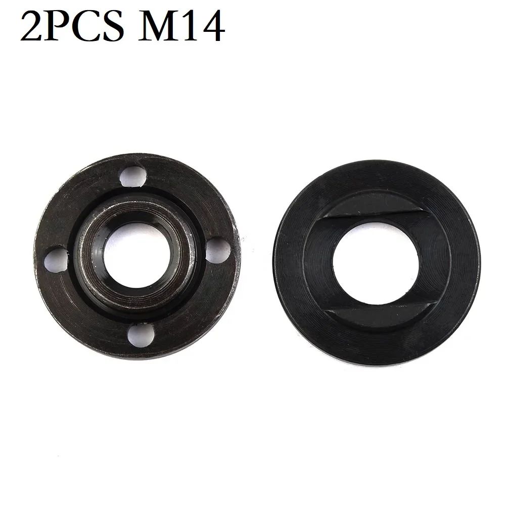 Rosca Flange Nut Conjunto para Rebarbadora Interna e Externa Flange Nut Lock Nut Power Tool Parts 14 mm Spindle Pcs