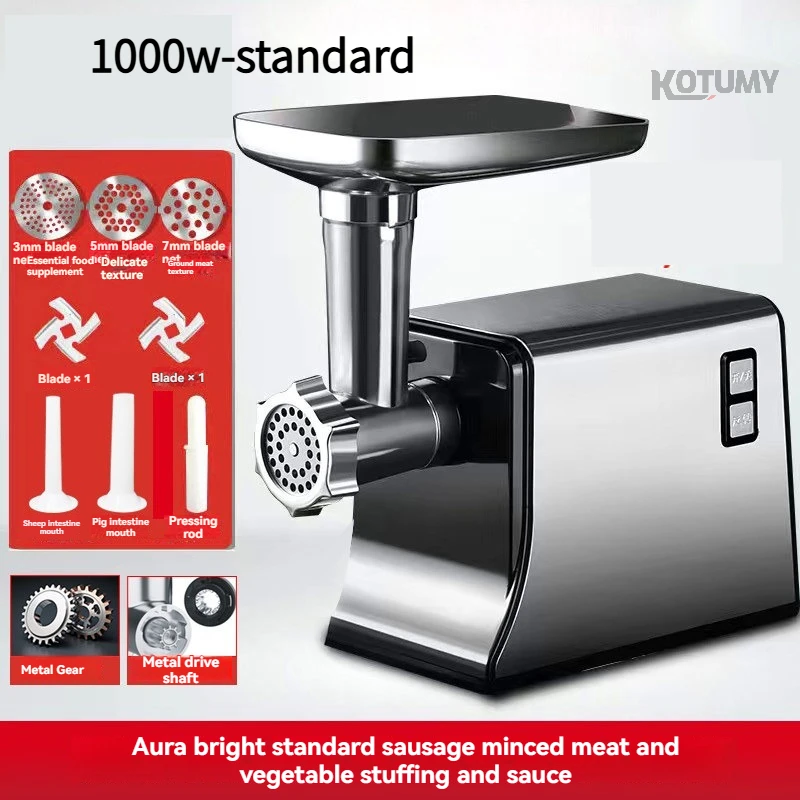 600w/800w/1000w commercial sausage filling machine/220V small stainless steel sausage filling machine