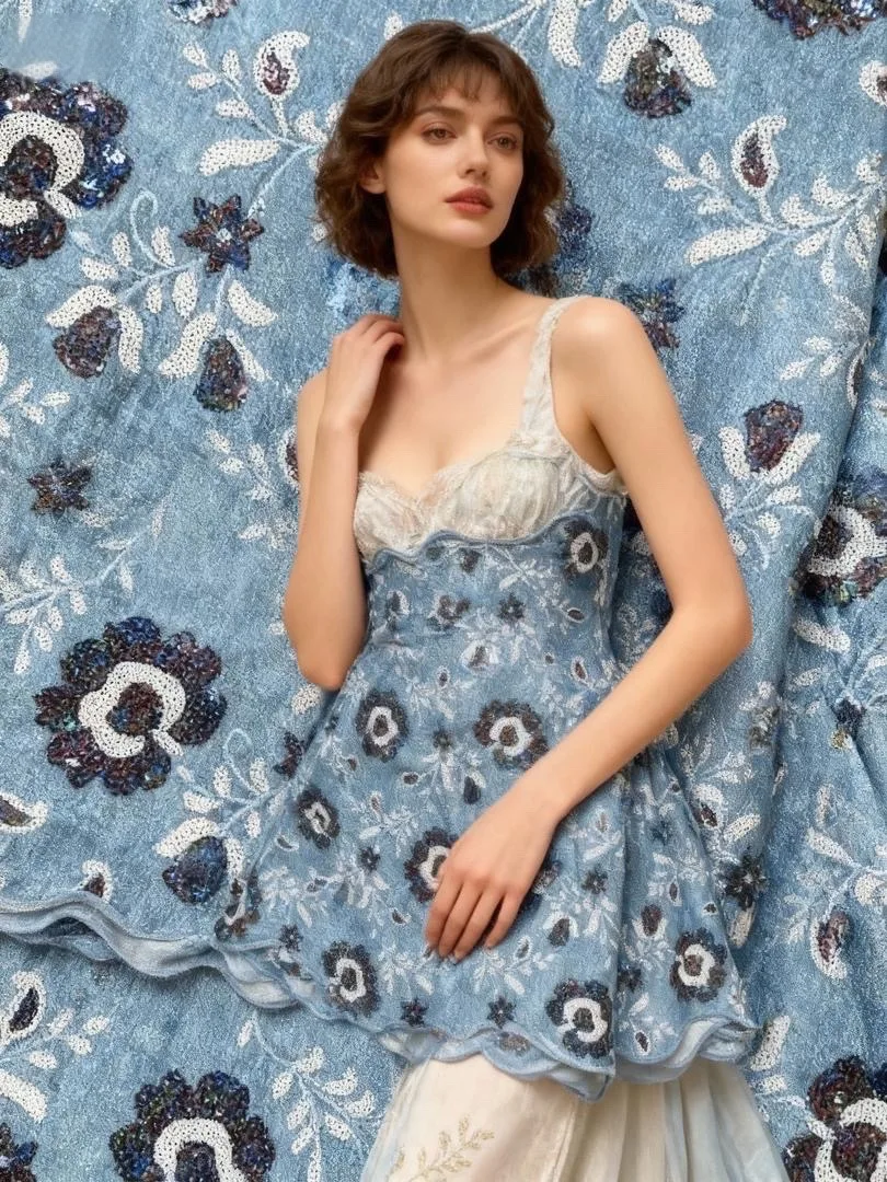 

Роскошная африканская кружевная ткань с блестками, 2021, высокое качество, французская нигерийская бархатная кружевная ткань с блестками для шитья платьев, вечерние женские