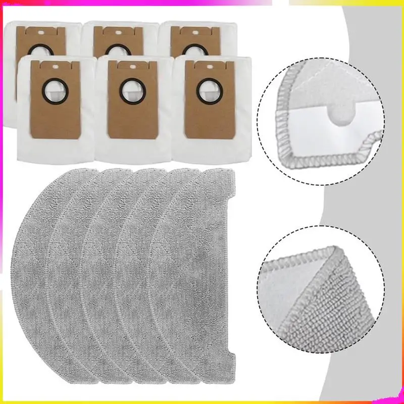 M04K لـ Cleanova W11 ملحقات مكنسة الروبوت ذاتية التفريغ كيس الغبار ممسحة القماش طقم استبدال