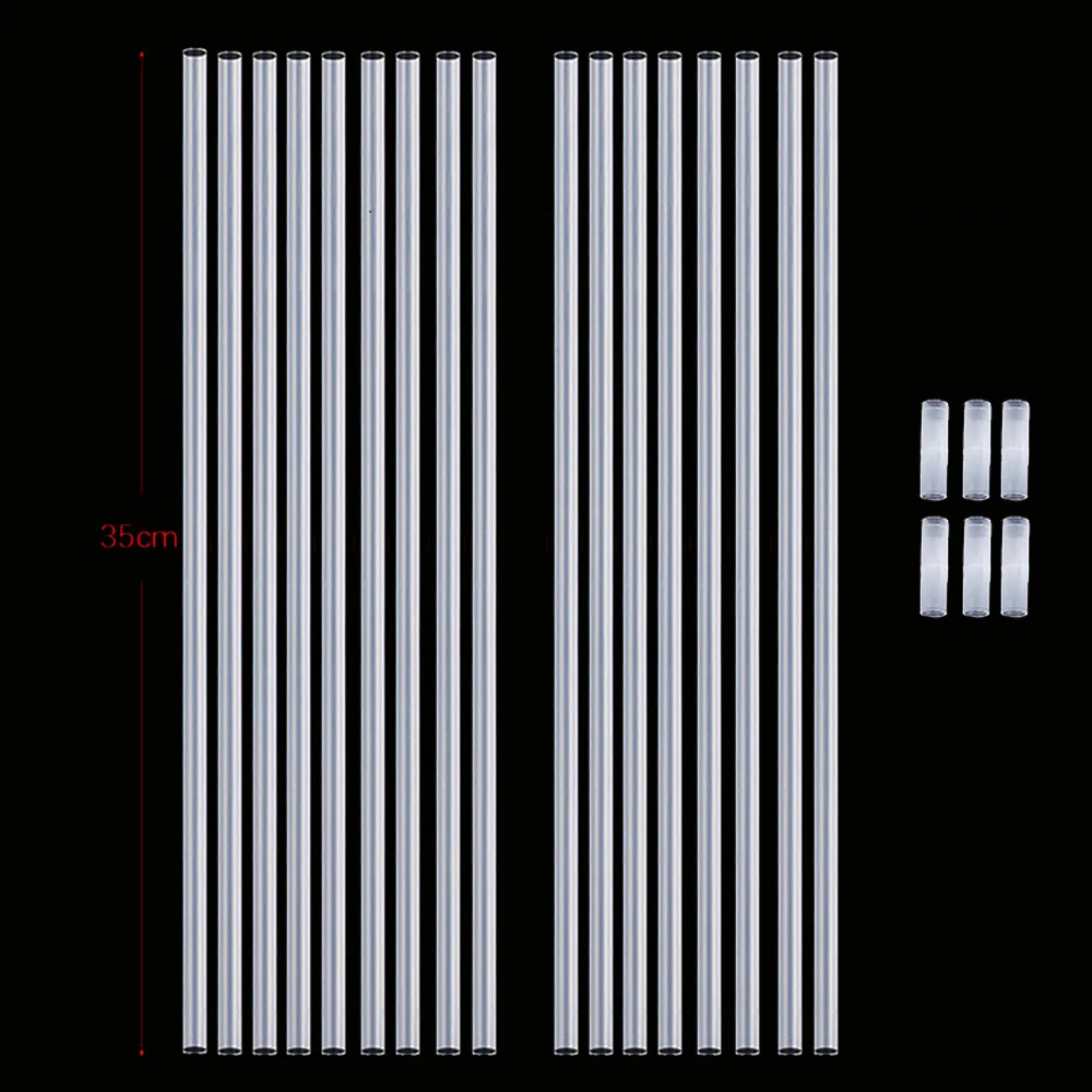 100/150 Uds palos de plástico para globos 35cm/70cm de largo soportes de palos para globos Bobo transparentes para suministros de decoración de globos de fiesta