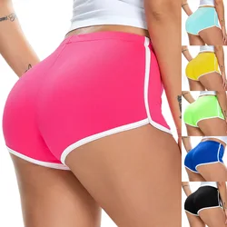 050# New Summer Ladies Shorts Hot Pants European and American Women's Sexy Running Stretch Sports Shorts Yoga Yoga Pants