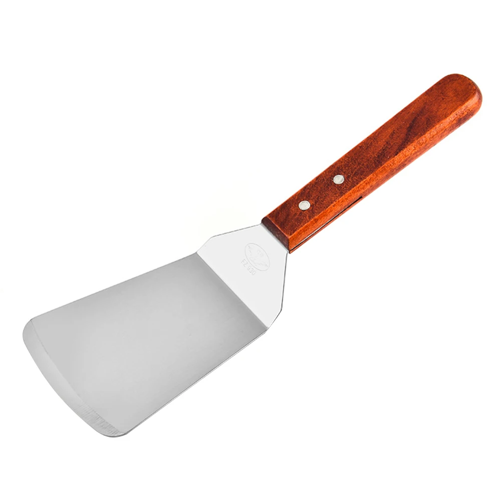 

Multi Purpose Frying Spatula Stainless Steel Wooden Handle Turner Kitchen Utensils Cooking Tool Pancake Pizza Steak Cake