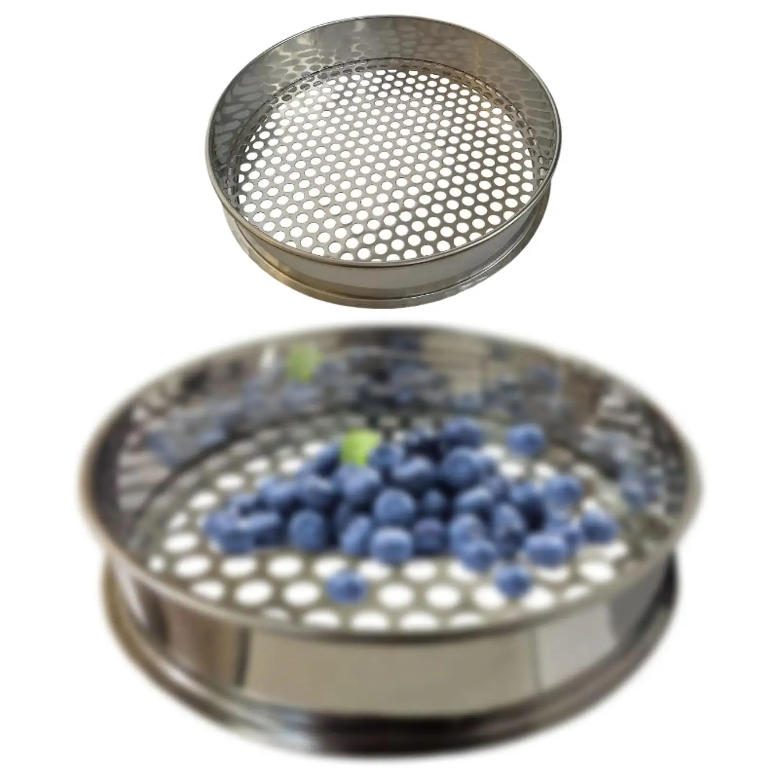 Blueberry Sieve Portable Sifting Pan Sand Sifter for Planting Kitchen Garden 10mm