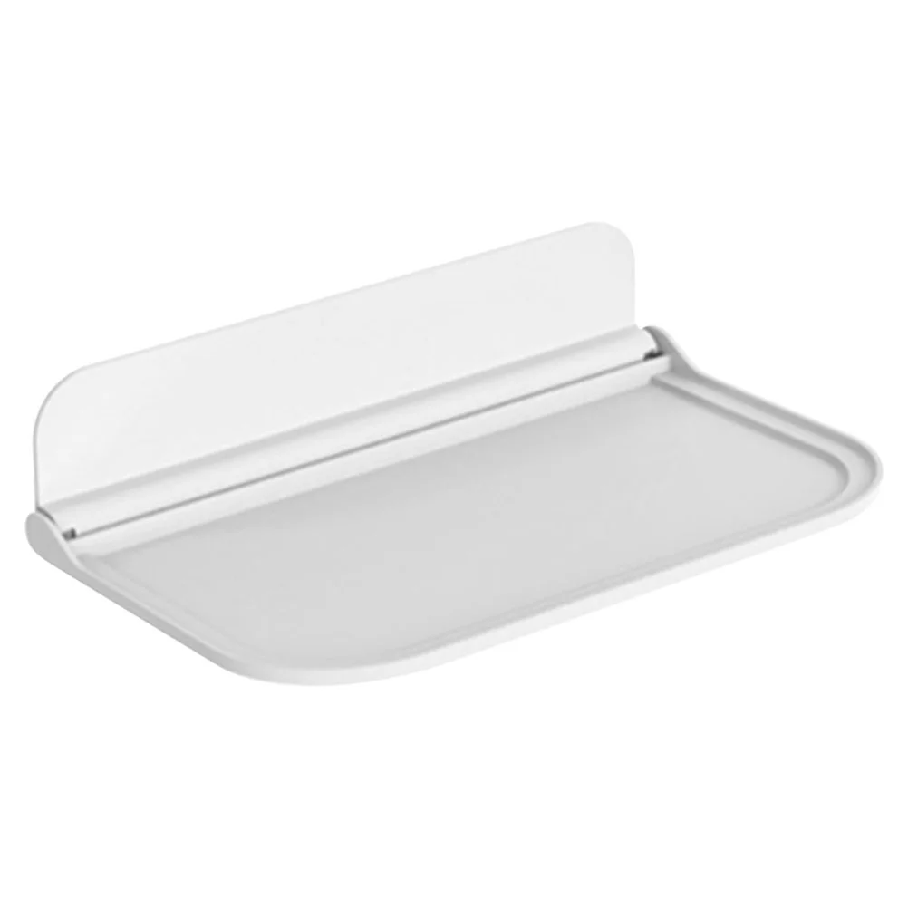 

Corner Shelf Wall Storage Board Sundries Hanging Rack Headboard Bathroom Phone White Adhesive