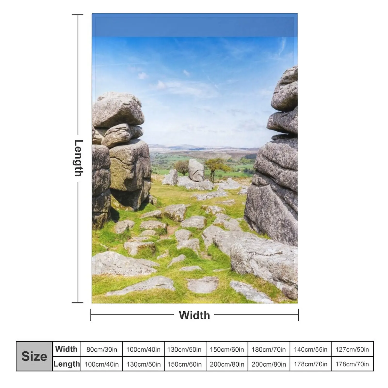 Dartmoor National Park, Devon, UK Throw Blanket Summer Beddings Luxury Bed Fashionable Blankets