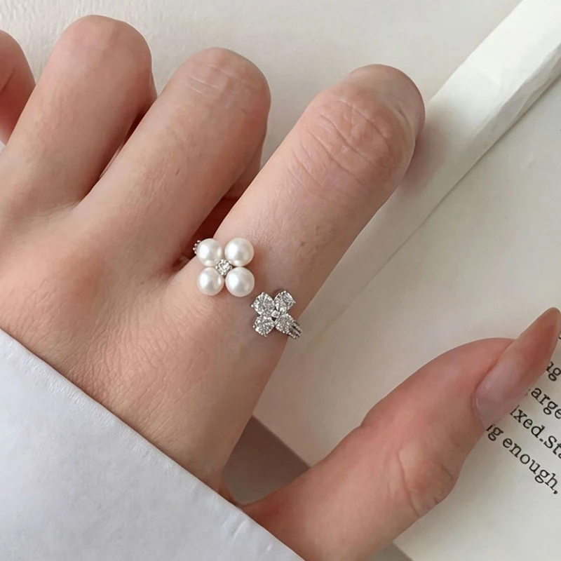 GANPUP Vintage Blatt Verstellbare Fingerringe für Damen, Modischer Neuer Silberfarbener Manschettenring, Schmuckgeschenk für Party und Urlaub – Detail 4