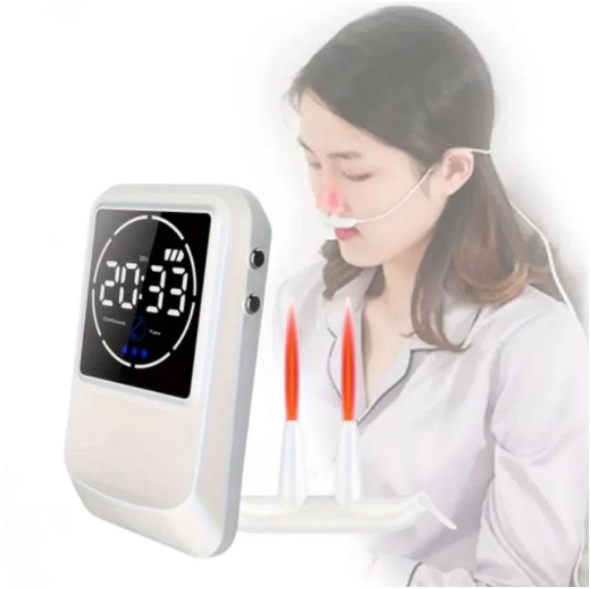 Rhinitis Laser Therapy Device 650nm Low Frequency Laser Device Instrument Nasopharyngeal Care Sinusitis&Runny sneeze treatment