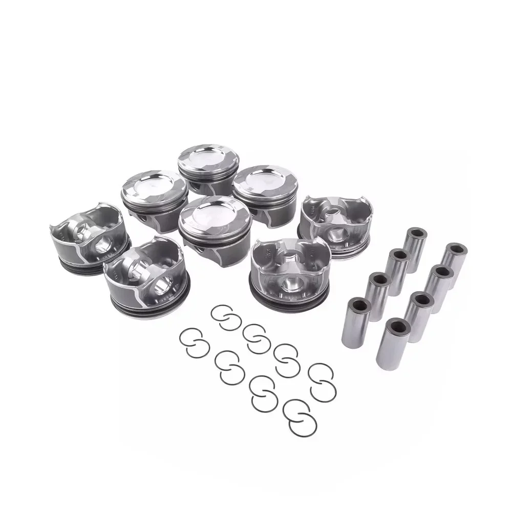 Engine Pistons Rings Set Fit 4.6 4.7 L V8 GAS For Mercedes Benz E500 S500 C218 CLS550 X166 GL450 GL550 M278 4.6L 4.7L 2011-2019