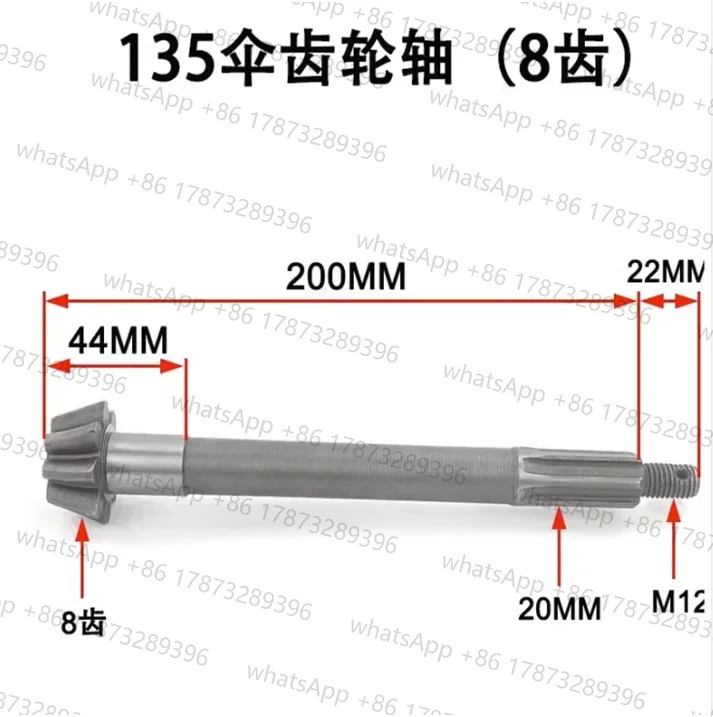 Micro Tiller Gearbox Traveling Box Bevel Gear Long Shaft 171/178/186/135