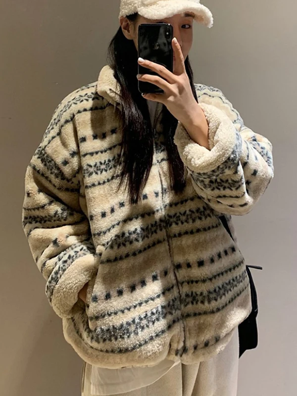 

Зимняя теплая хлопковая куртка на молнии цвета Blo Fce на подкладке, женская модная верхняя одежда, милая одежда для девочек