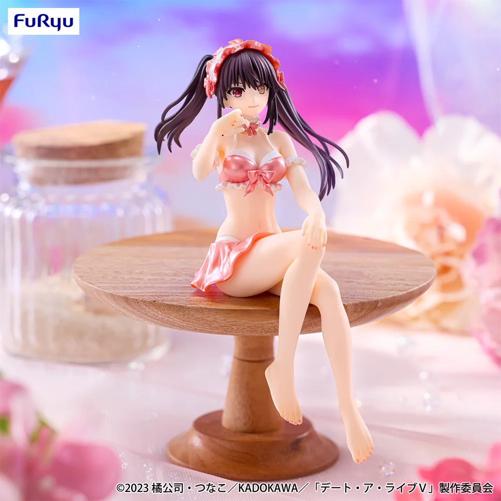 

Original FuRyu Noodle Stopper Figure DATE A LIVE V Tokisaki Kurumi (Mizugi, Pastel Red ver.) Action Figure Genuine Model 15Cm