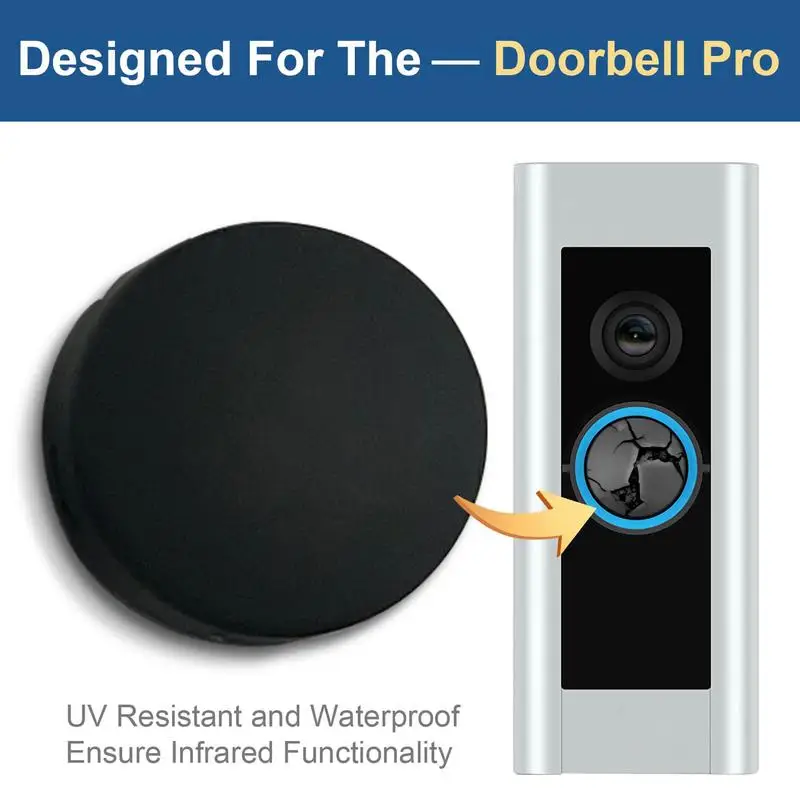 4x Doorbell Buttons Simple Lightweight Easy Install Video Doorbell Repair Kit for Home Use Farmhouse Hotel Apartment Dorm