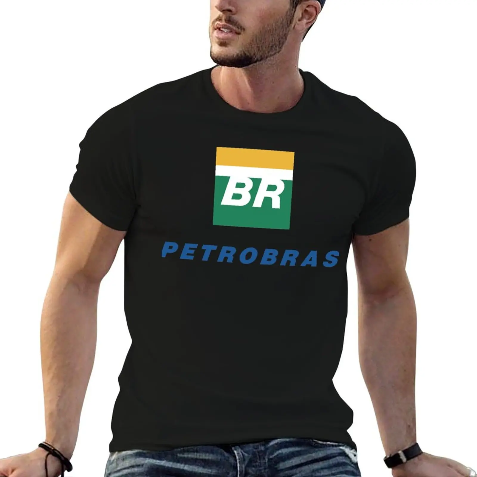 رائعة Petrobras شعار التصميم الأساسي T-shirt.png تي شيرت أنيمي التي شيرت رجل تي شيرت عالية الجودة الفاخرة العلامة التجارية تي شيرت
