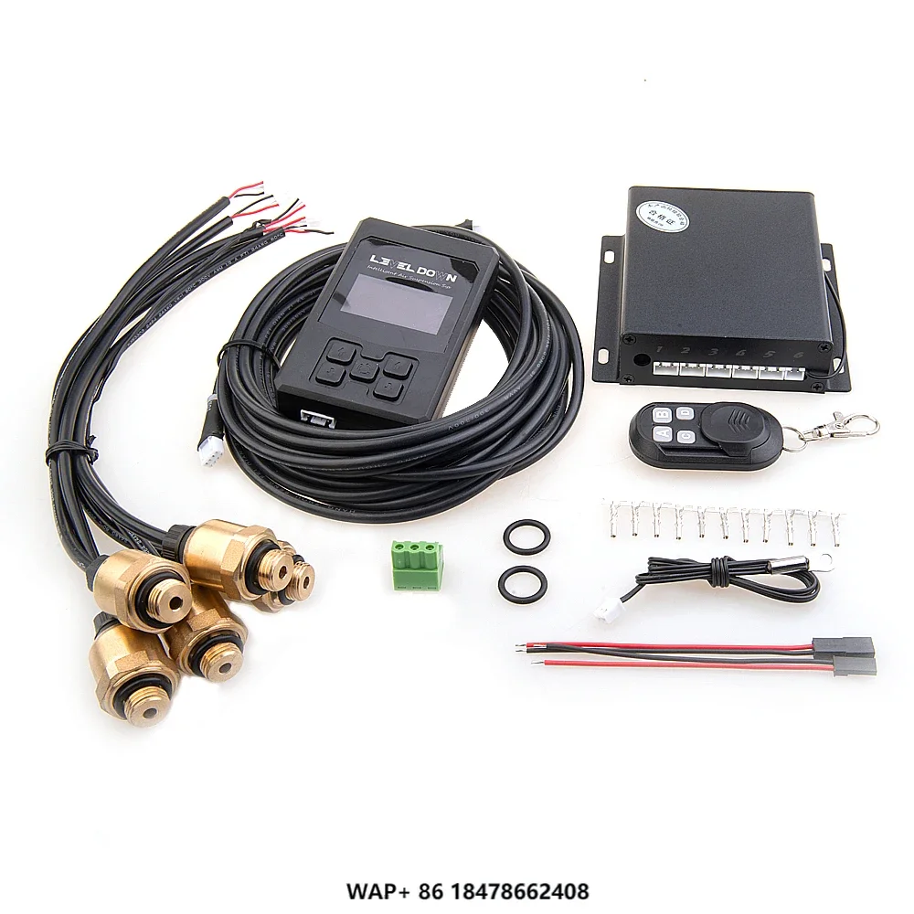 Auto Air Ride Suspension Electronic Control System with 5 Pressure Sensor Support Bluetooth and Wire Control Car Accessories