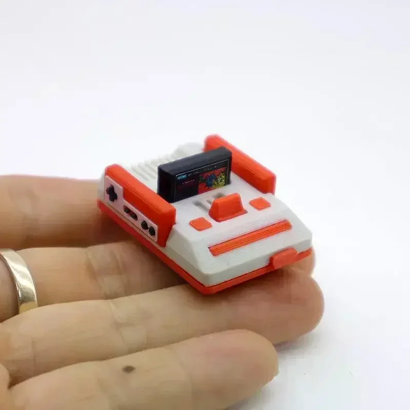 Simulación de casa de muñecas en miniatura, consola de juegos de TV nostálgica, modelo de decoración de escena de sala de estar, accesorios de muñeca, Juguetes, 1/12