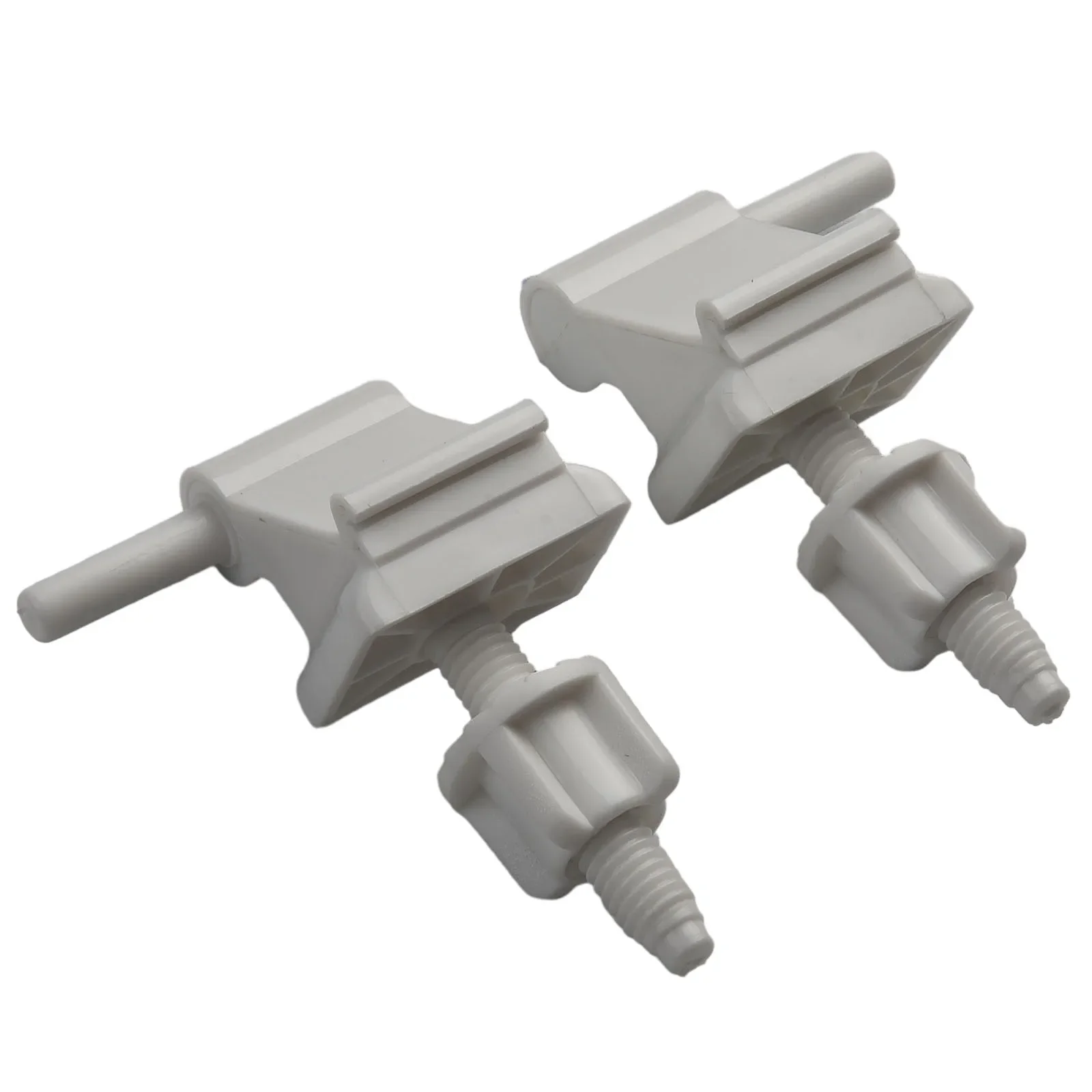 1 Pair Toilet Seat Hinge Bolts Screw Fixing Fitting Kit White Plastic Toilet Lid Hinge Replacement Parts Bathroom Accessories