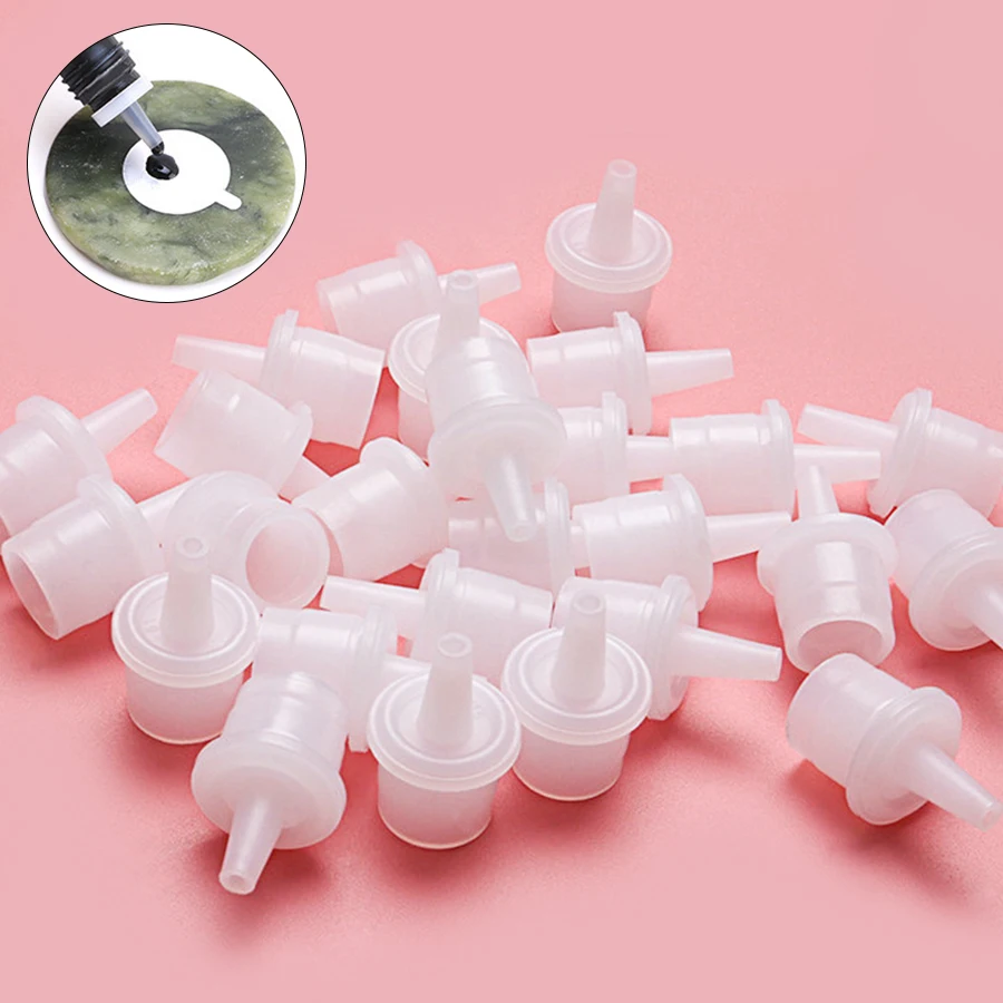 10/20pcs Eyelash Glue Replacement Cap Plug Eyelash Glue Bottle Replacement Accessories Universal Eyelash Extension Tool