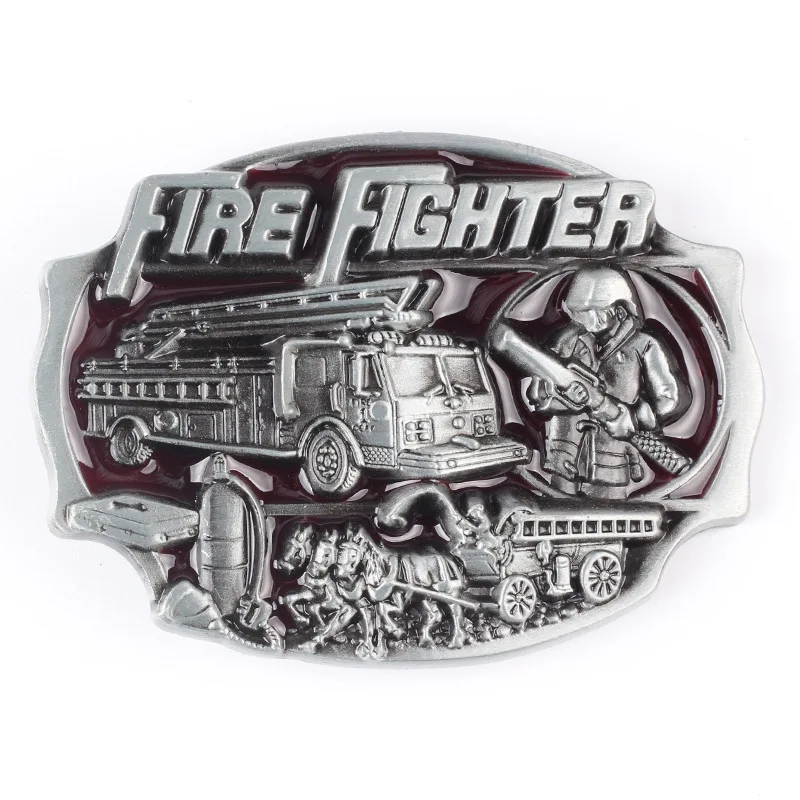 Belt Buckle Firefighter Fire Truck Fire Brigade Belt DIY Components  Handmade Belt Accessories  Waistband Buckle Fire emergency