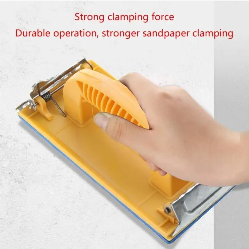 

Portable Hand Sander with Handle Manual Sandpaper Holder Lightweight Hand Sanding Block for Wood Metal Polishing