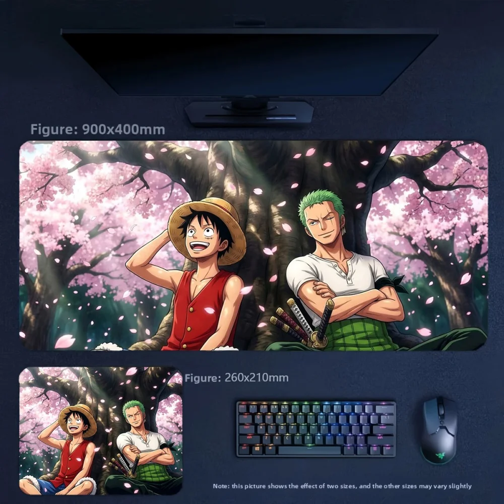 Anime Leather Mouse Pad Table Mat Waterproof Non-slip High Definition Cartoon Anime ONE PIECE Luffy Nami Zoro Leather Mouse Pad