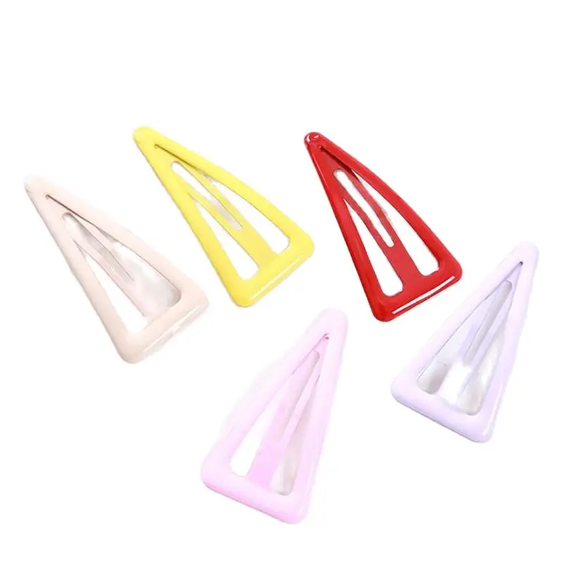 Metal Triangular Hair Clips for Women Girls, 11 Colors, 6.5cm Long No Slip Metal Hair Clips Barrettes Hairpins for Thick Hair