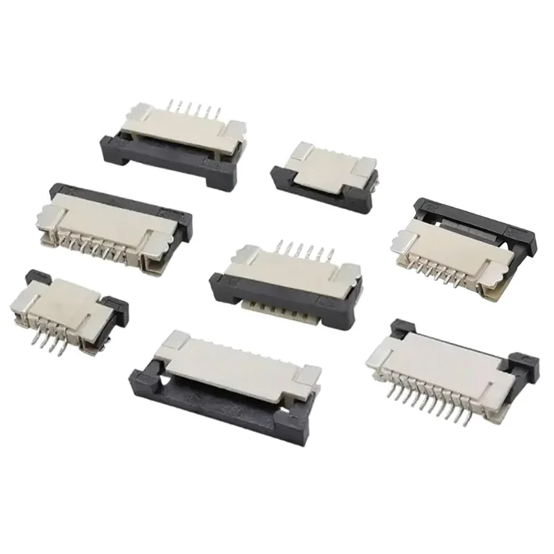 10PCS FFC/FPC Flexible Flat Cable Socket 0.5MM Drawer Type Upper Connection 4/5/6/8/10/12/14/16/18/20/22/24P