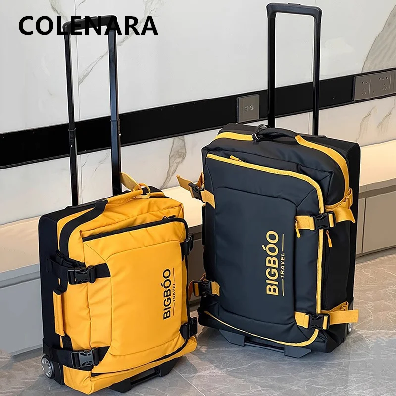 

COLENARA Ultra-light Suitcase Large-capacity Trolley Case Oxford Cloth Boarding Box 20"24"28 Inches with Wheels Rolling Luggage