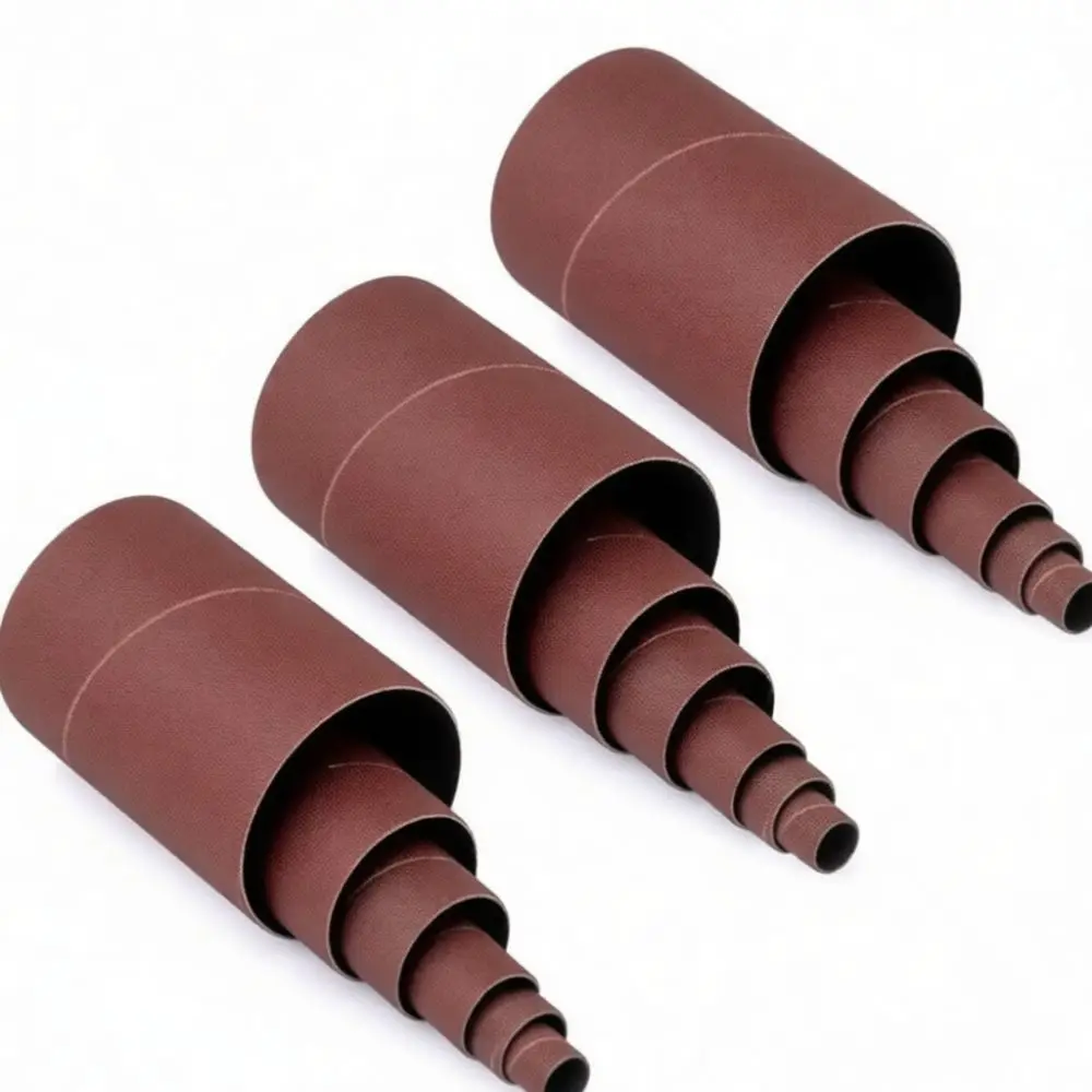 High Performance Sanding Bands Aluminum Oxide Abrasive Sleeves Stainless Steel Drum Kit Metal Surface Tool