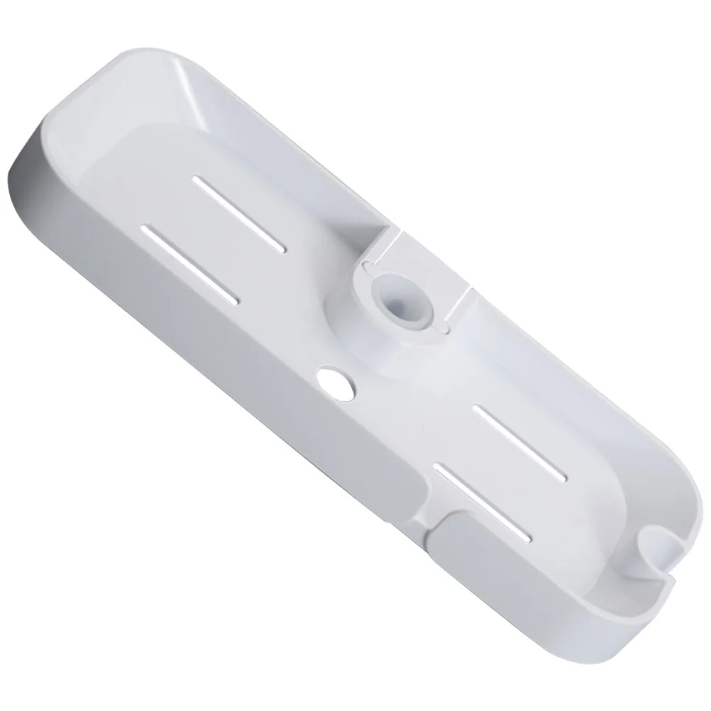 

Pole Storage Rack Soap Tray Multifunctional Shower Shelf Bathroom Accessories White