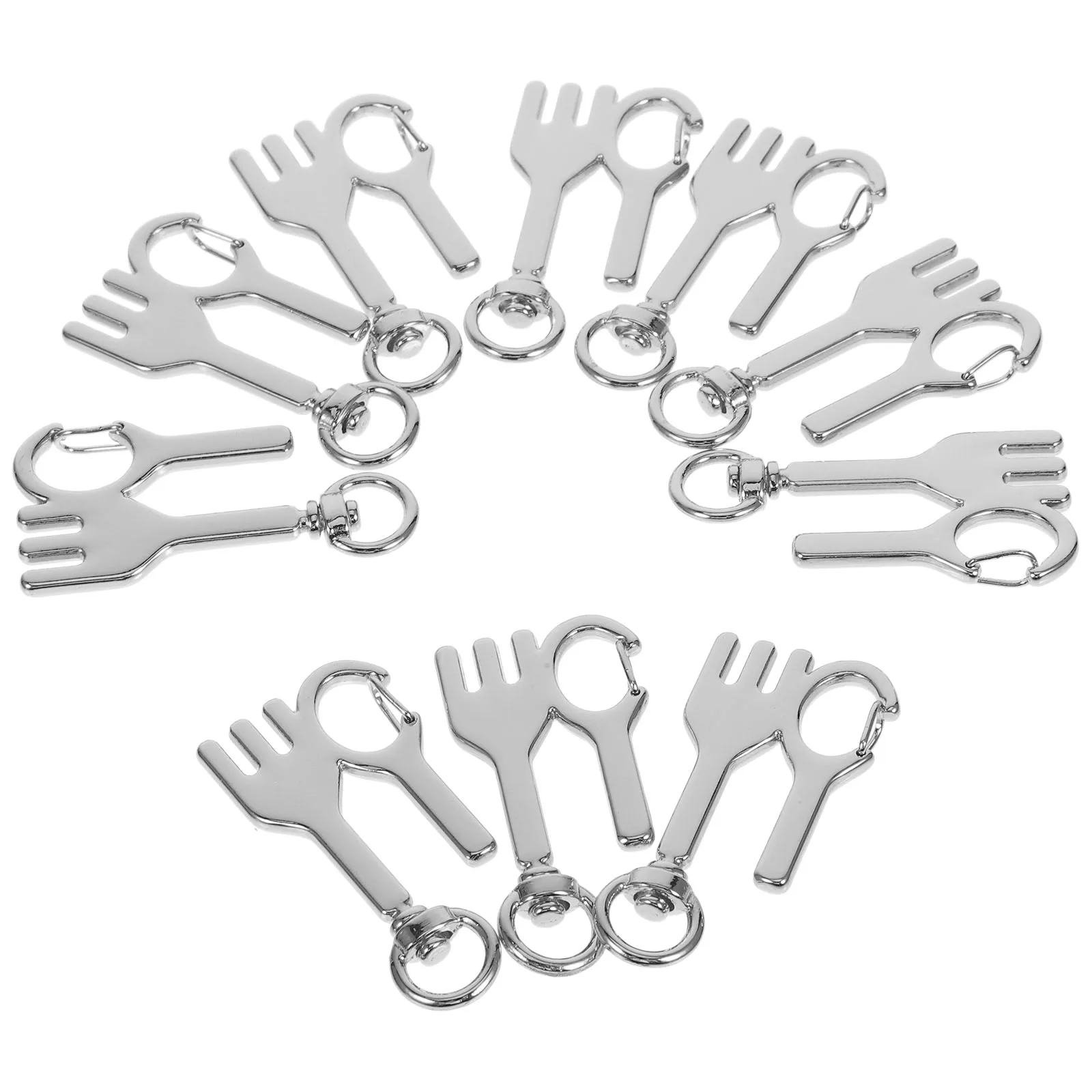 

10 Pcs and Fork Gold Decoration Hanging Vintage Convenient Pendants Suite