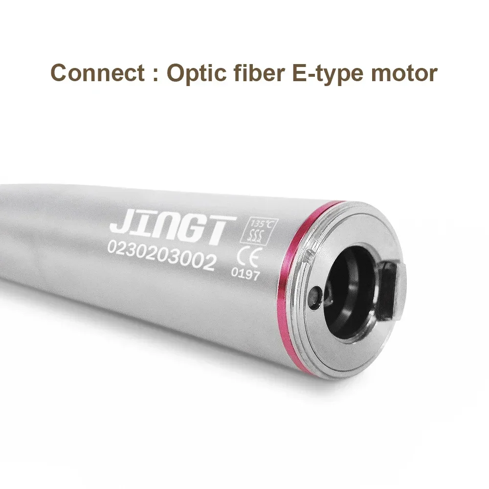 Dental Fibra Óptica LED Handpiece, Aumentando Contra Angle, Micromotor Elétrico, Projetado para Sabedoria, Corte de Dentes, 1:4, 2, 45 °