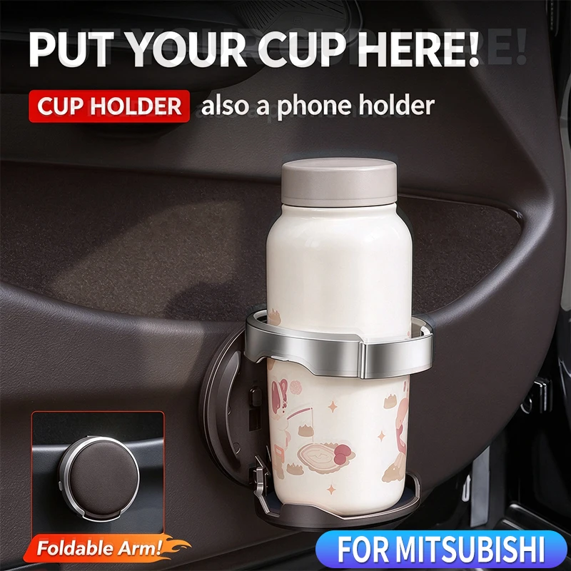 For Mitsubishi Multifunctional Car Door Cup Holder Outlander Xpander ASX/RVR/Outlander Sport Triton/L200 Mirage/Space Star