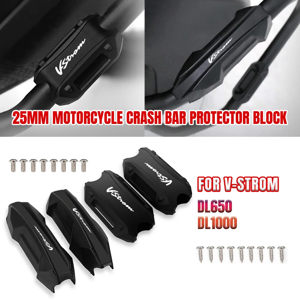 

Motorcycle Bumper Engine Guard 25MM Protection Block Crash Bar Decorative For Suzuki V-Strom DL650 DL1000 Vstrom DL 650 1000