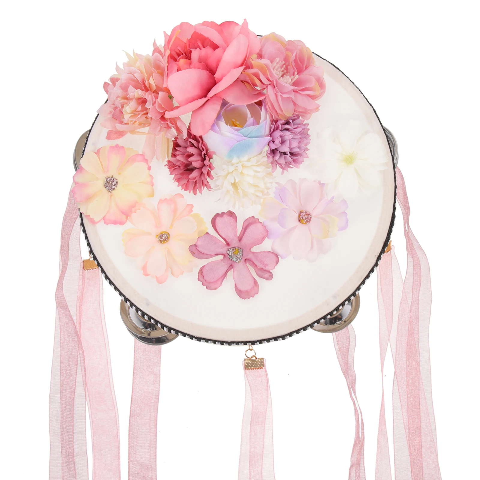 

Silk Flower Hand Drum Acrylic Cloth ' & Percussion Instruments Child