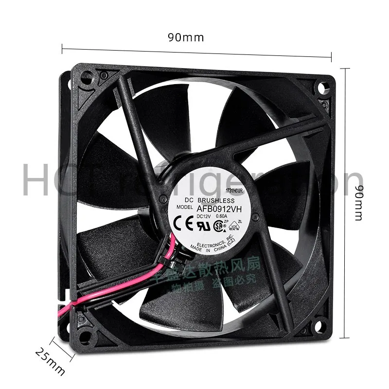 Brand new original AFB0912VH DC12V 0.60A Chassis power supply, high air volume cooling fan
