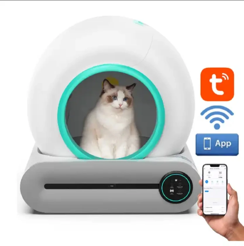 

Original fashion design low noise app wifi touch control Intelligent electric self cleaning smart automatic cat litter box