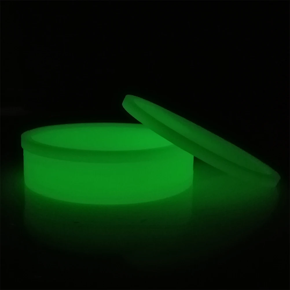

5Pcs Grey Luminous Silicone Coasters 10x10cm Waterproof Anti-Slip Round Cup Pad Home Kitchen Night Light Mat Silicone Coasters