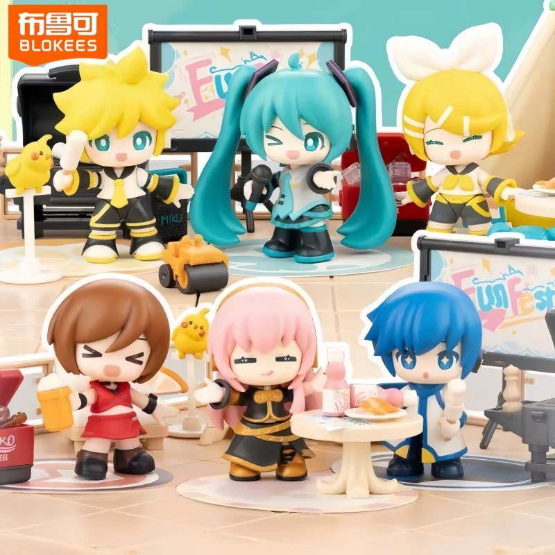 ホットジェニュインブロキーズ初音ミクブラインドボックスキュートパーティーシリーズミステリーボックス初音ミクテラスパーティーアニメフィギュアギフトトイ
